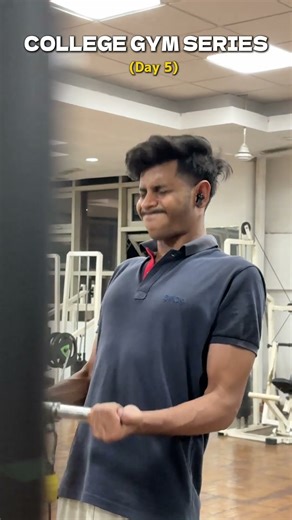 ( Day 5 ) COLLEGE GYM SERIES - Back & Biceps day at bbau 💪🏻😤