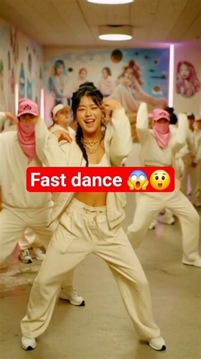 Fast K-POP Dance | Sharp Moves + Neon Studio | Trio Formation 🔥#dance #shortsfeed #shorts