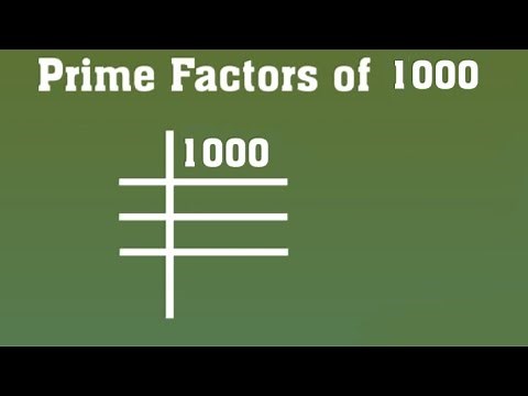 Prime Factors of 1000 - Prime Factorization