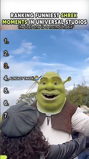 Top Funniest Shrek Moments In Universal Studios #short #usa #themepark