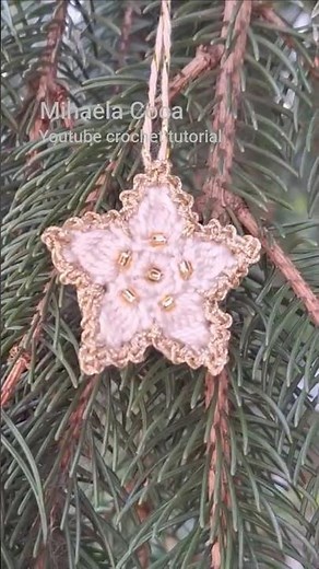 Crochet Christmas Star⭐. Easy and beautiful crochet star🌟