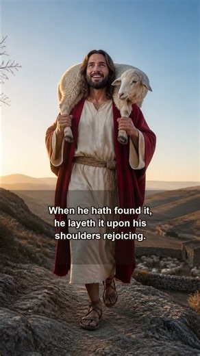 Jesus Carries the Lost Sheep Home
