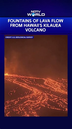 Lava Rises From Crater Of Hawaii's Kilauea Volcano As Eruption Resumes