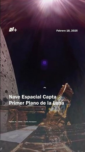 Primer plano nunca visto de la luna #nmas #shorts #luna