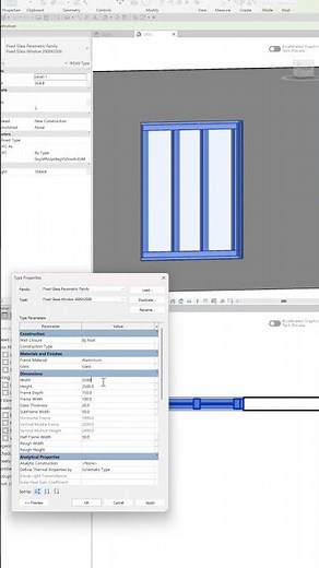 Create a Parametric Window Family Using Only a Box