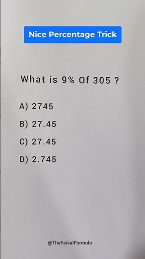 How to solve percentage #maths #percentage #trenn