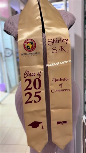 Stylish Classy Graduation Sash for Special Occasions