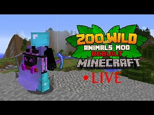 Minecraft: Zoo and Wild Animal (ZAWA) Mod - LIVESTREAM #8 - Big Cat Renovations!