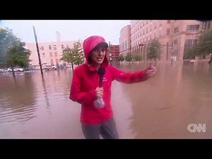 Downtown Houston under water