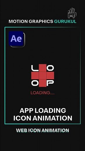 Loading Icon Animation | Animated Icons in After Effects #aftereffects #shorts #motiongraphics