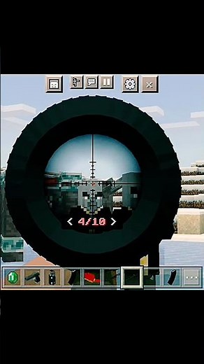 ​Ultra Realistic Guns Mod In Minecraft PE! 💥 #shorts #minecraft
