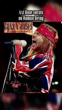 Axl Rose vocals on Human Being (1993) #gunsnroses #axlrose #rock #music #fyp