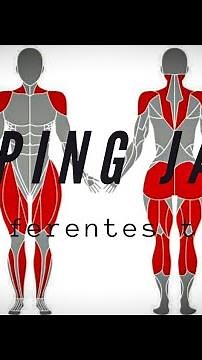 Tres diferentes variantes de JUMPING JACKS (principiantes, intermedios y avanzados)