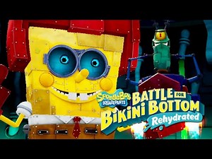 SpongeBob Battle for Bikini Bottom Rehydrated - 100% Walkthrough Part 15: Robot Spongebob Boss!
