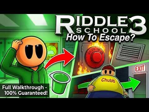 Riddle School 3: How To Escape High School! (Full Walkthrough)