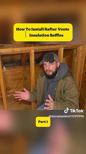 How To Install Rafter Vents ｜ Insulation Baffles #usa #fyp