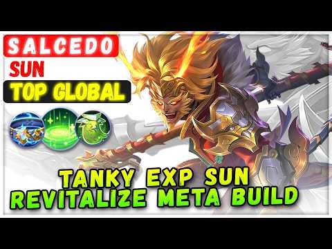 Tanky EXP Sun Revitalize Meta Build [ Top Global Sun ] S A L C E D O - Mobile Legends Emblem Build