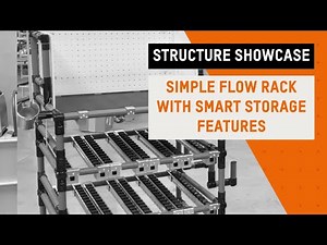 🌟Simple Flow Rack with Smart Storage Features | Structure showcase