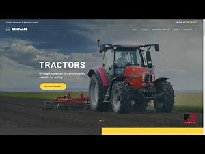 Rentallo - Farming Equipment & Machinery Rentals WordPress Theme TMT