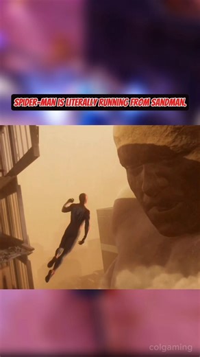Spider-Man Escapes Sandman! #spiderman #sandman #gamingshorts