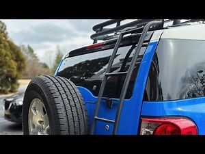 Installing Gobi ladder on the 2007 Toyota FJ cruiser!