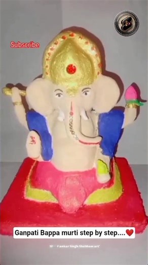 #art Ganpati Bappa murti View -Step By Step Tutorial#trendingshorts#drawingtutorial#asmr#drawing#bts