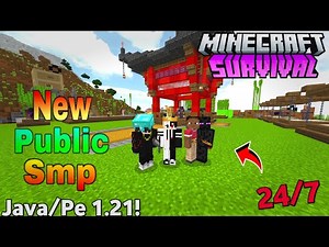 🌪️ New Best Public Survival Smp Server For Minecraft 🔥 | Java/Pe/Pojav | 24/7 Online | Free To Join💧