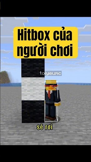 Hitbox của người chơi #minecraft