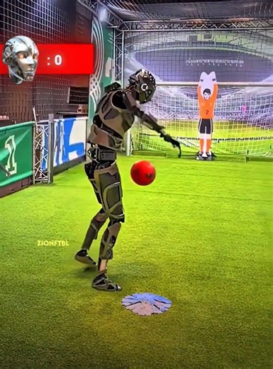 Robot Goalkeeper Vs Players Vs Robot Vs Him..🥶