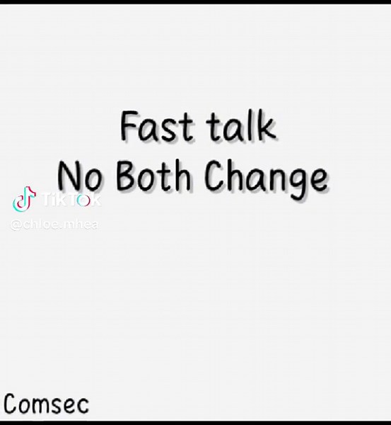 fast talk no both challenge! #fasttalk #fasttlaknobothchallenge