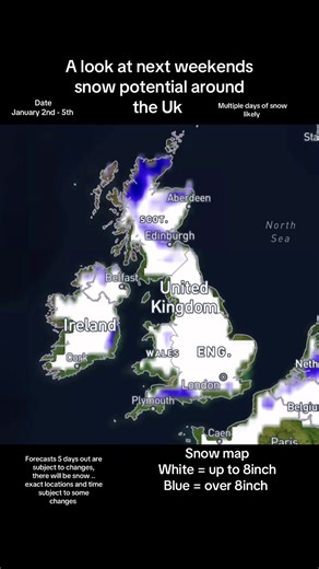 UK Snow Forecast: New Year Weekend Outlook