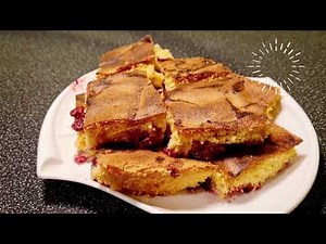 Recept za kolac sa visnjama ili drugim vocem po zelji | jednostavan i gotov za 30 minuta