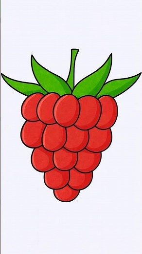 How to Draw a Raspberry 🍓 | Easy Colored Pencil Drawing for Beginners