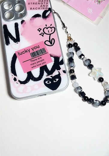 Handmade phone strap💕 can custom names too✅📥 #beadstutorial