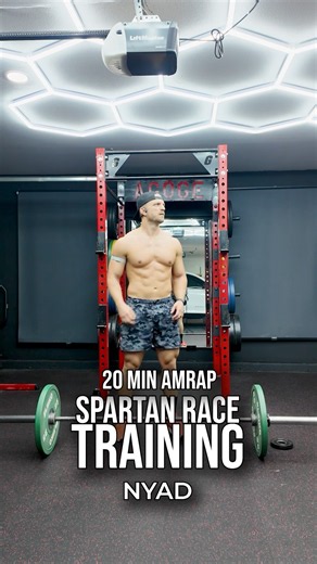 20 Minute AMRAP Workout | Run, Clean & Press, Burpees + Pull-Ups