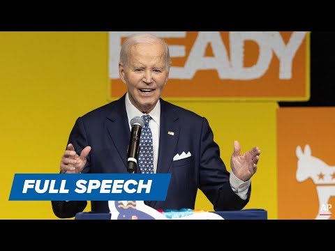 Former President Biden addresses Democrats during shutdown | Full Speech