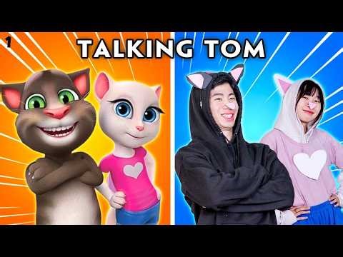 Make Tom Happy - Talking Tom In Real Life | Compilation of Talking Tom's Funniest Scenes