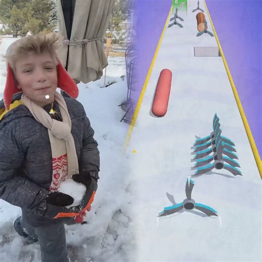 This is what the inside of a snow fort looks like!😱