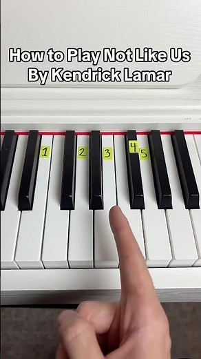 Not Like Us - Kendrick Lamar Easy Piano Tutorial #easy #piano #donnermusic