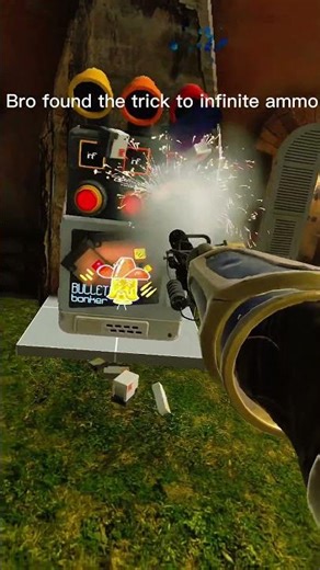 The trick to get infinite ammo… #bonelab #vr