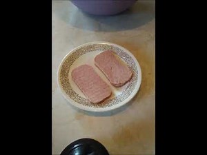 Spam & Egg Muffin -- MIcrowave Style