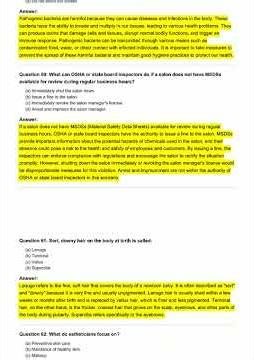 Esthetics Practice Written Exam 1 & Trivia Ex video