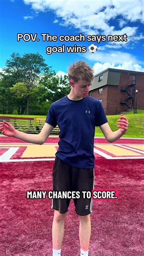 POV. The coach says next goal wins ⚽️ #football #soccer #viral