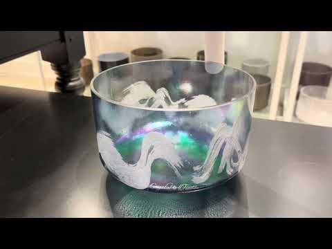 9" E0 Azeztulite, Zeal Point 157207 Crystal Tones® Alchemy Crystal Singing Bowl