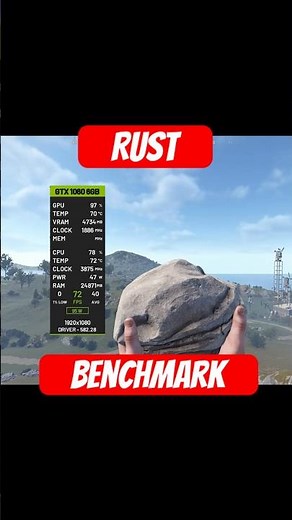 Rust Benchmark Low to Max Settings #gtx10606gb #benchmark #rust #rustgame #gaming