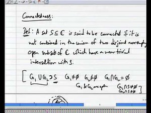 Mod-01 Lec-05 Topology of the Complex Plane Part-III