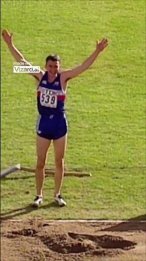 Jonathan Edwards Men's Triple Jump World Record Unbelievable! Second World Record Jump!#jump#record