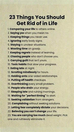 23 Things You Should Get Rid Of In Life #things #get #rid #life #mindset #psychology #facts #life
