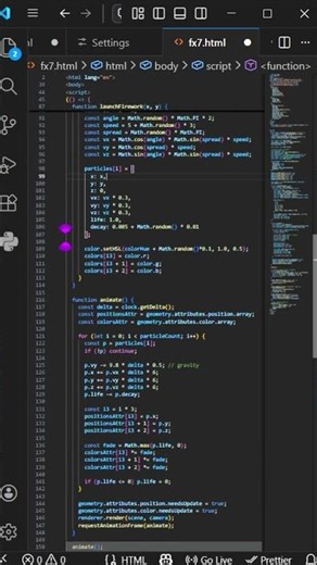 Fireworks FX 🎆 | HTML CSS Three.js
