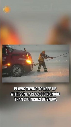 Winter storms batter the Midwest ahead of Thanksgiving travel rush #shorts